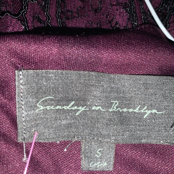 Sunday in Brooklyn Purple Lace Dress Size S / M - Picture 5 of 5